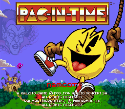 Pac-in-Time (Japan) Title Screen